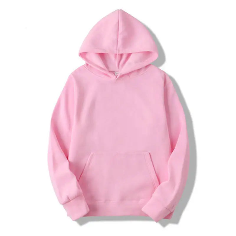 Plain Pullover Fleece Hoodies