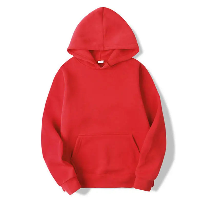 Plain Pullover Fleece Hoodies